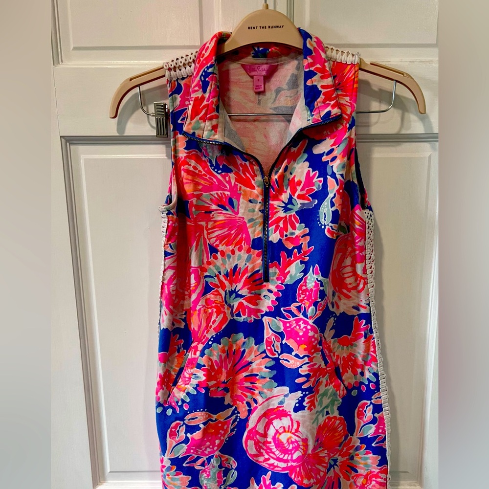 Lilly Pulitzer skipper sleeveless dress Bennett blue day dreamin’ dress